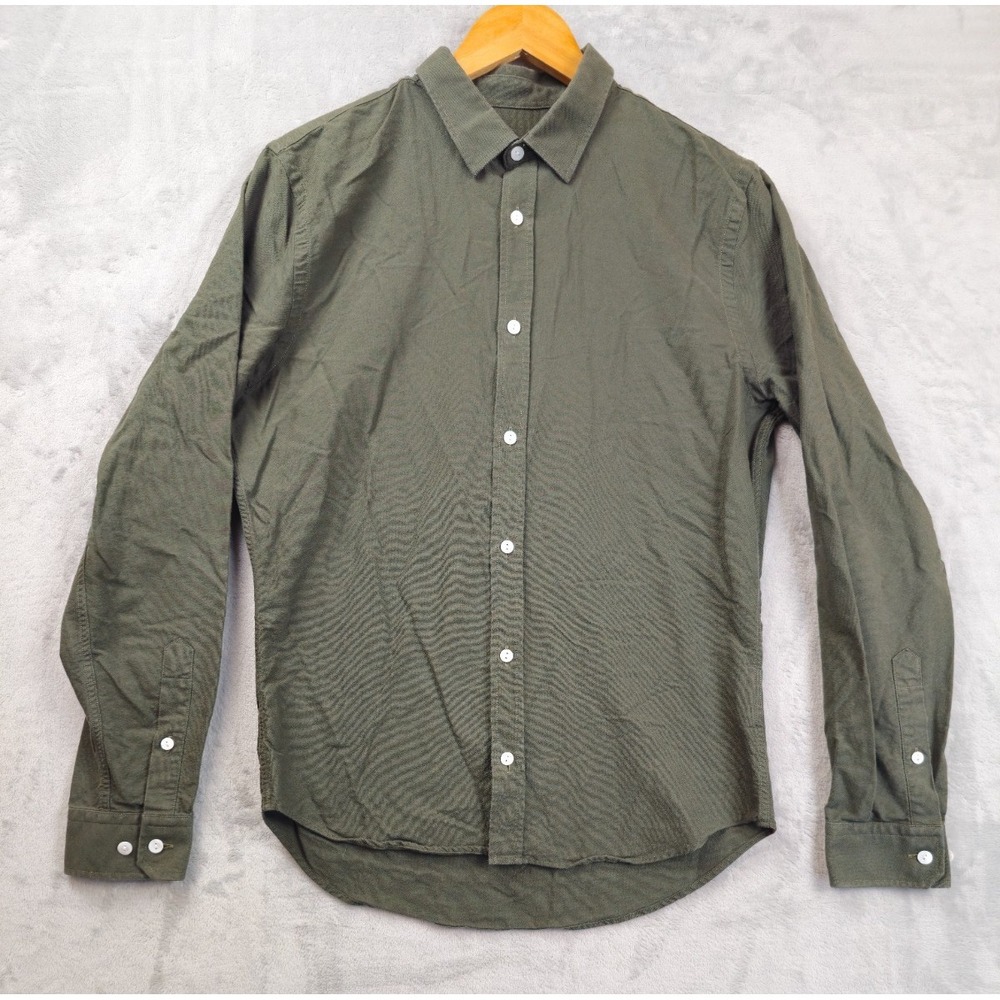 Son of a Tailor Oxford Button Up Shirt Men's Size Medium Green Long Sleeve